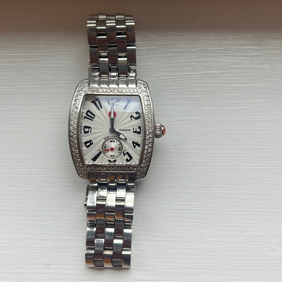 MICHELE Mini Urban Stainless Steel and Diamond Ladies Watch (N02757SS) - Picture 1 of 5